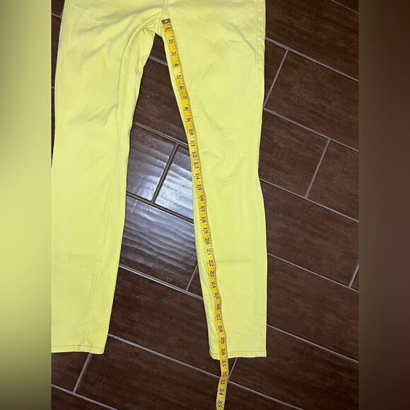 CAbi #5084 Citron Yellow Skinny Stretch Pants Jeans Chartreuse Women’s Size 4 - Picture 11 of 11